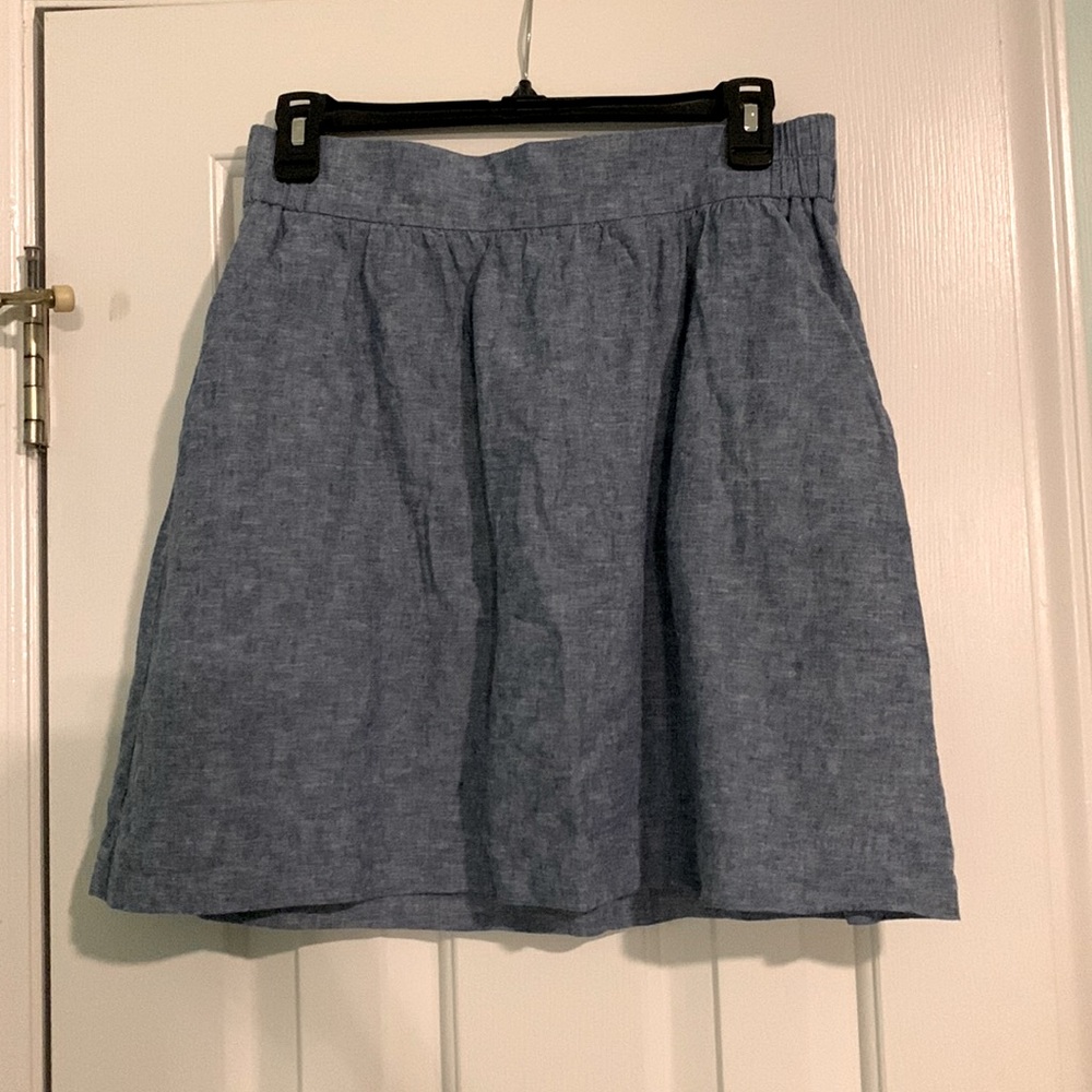 Loft blue skirt size small